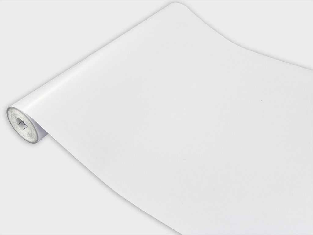 Klebefolie Möbel 45x25 cm - Weiß Satin - Selbstklebende Produktbild 