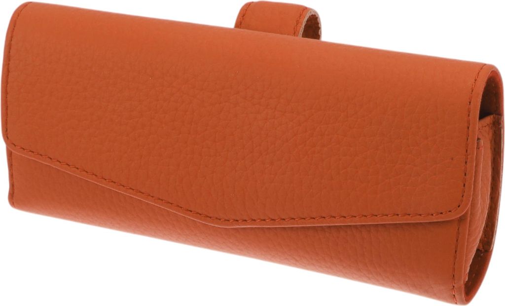Auto-Sonnenbrillenetui Magnetische Universale Brillenhalter Aufbewahrungsbox Kunstleder Orange 17x7cm 1 Stück