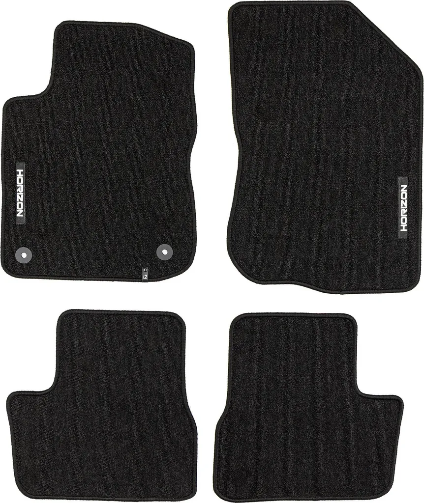 Tappetini Peugeot 2008 (2013-19) Moquette Nera - 4 Pezzi Resistenti