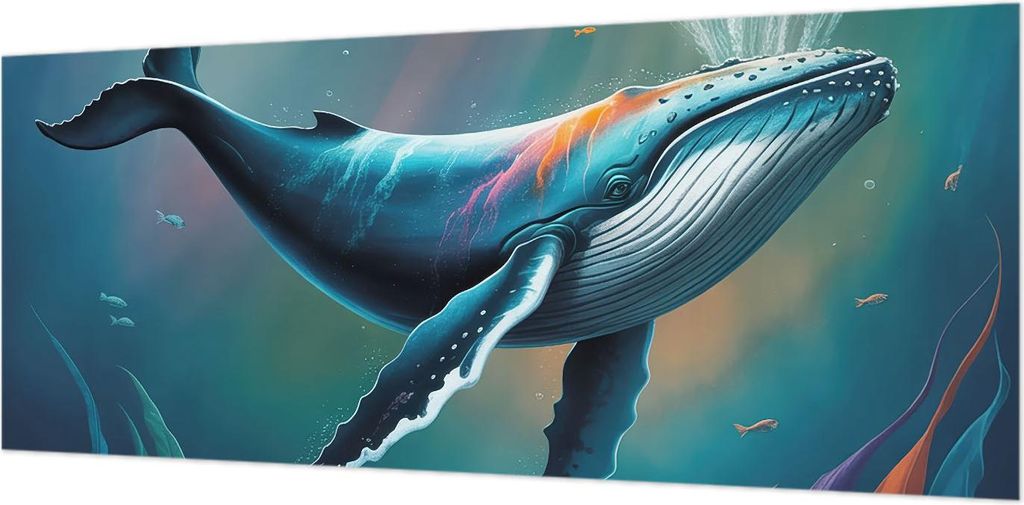 Wandtapete - Dekorative Tapete für Wohnzimmer- Tapetenfolie für Wanddekoration - 208x146 cm - Meeresriese