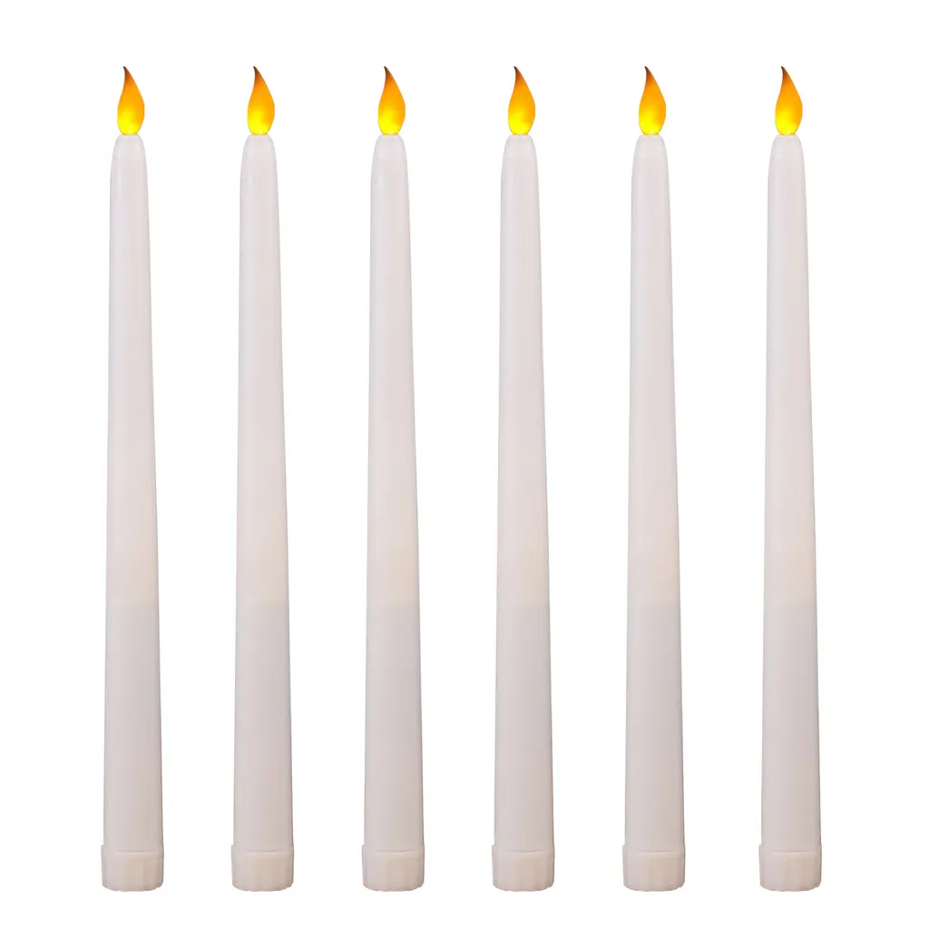 Set Candele LED Elettriche Gialle: Festa Halloween e Natale al Top