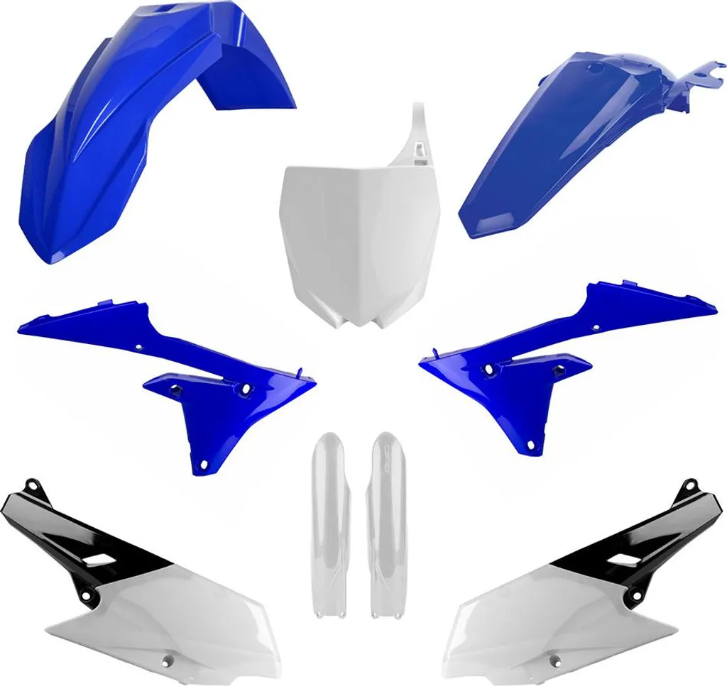Kit Plastique Polisport Complet Bleu pour Yamaha YZ250F 2014-2018 Moto