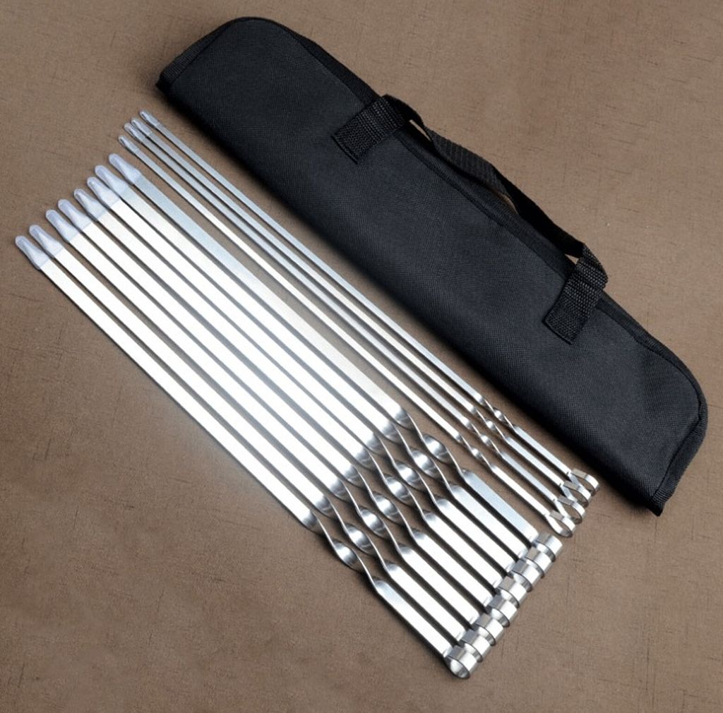 Bayli 12 x Edelstahl Grillspieße mit Tasche | 40cm Produktbild 10