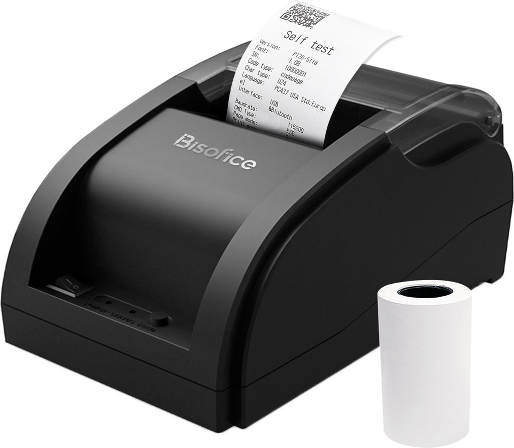 Bisofice Desktop 58mm Thermobondrucker kabelgebundener Produktbild 