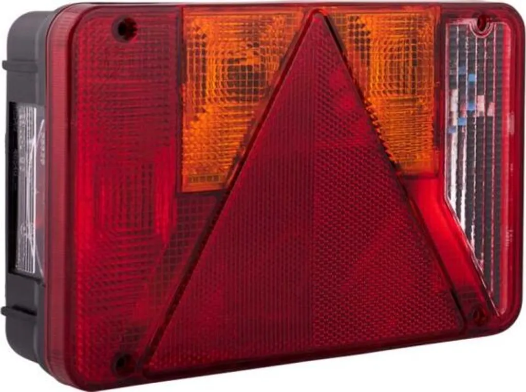 Feu arrière avec triangle à droite pour remorque et caravane - 12V
