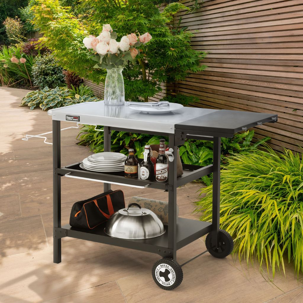 Grilltafel Voor Kamperen - Lichtgewicht Grilltafel Draagbare Metalen Kooktafels Duurzame Barbecue Houtskoolgrill Voor Buitenbarbecue Luckxing