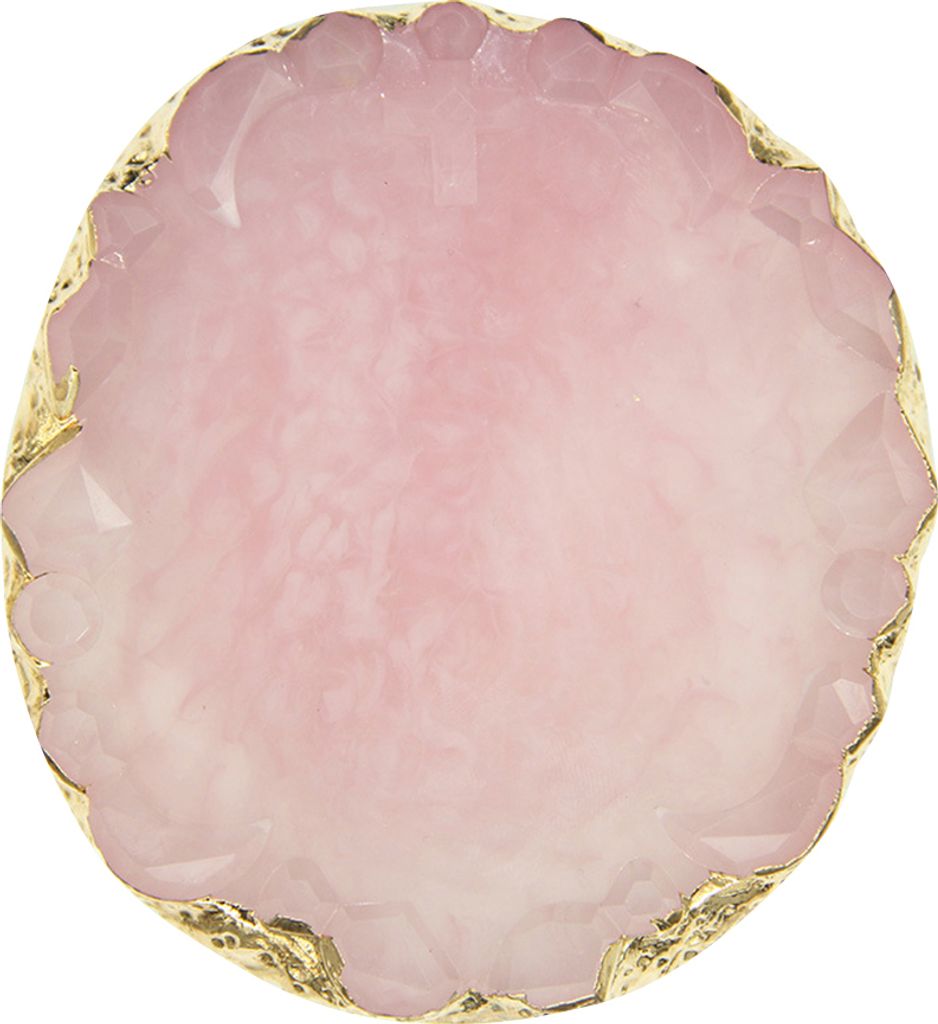 Harz Nail Art Farbpalette Acryl Ring Schmuck Halter Schale DIY Maniküre Werkzeug-Rosa