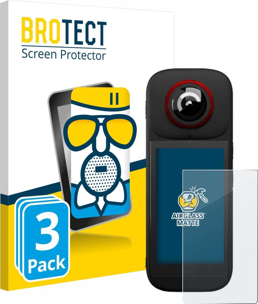 3x BROTECT Entspiegelungs Schutzglas für Labpano PanoX V3 360° Schutzfolie Panzer Folie Glas Display Schutz matt