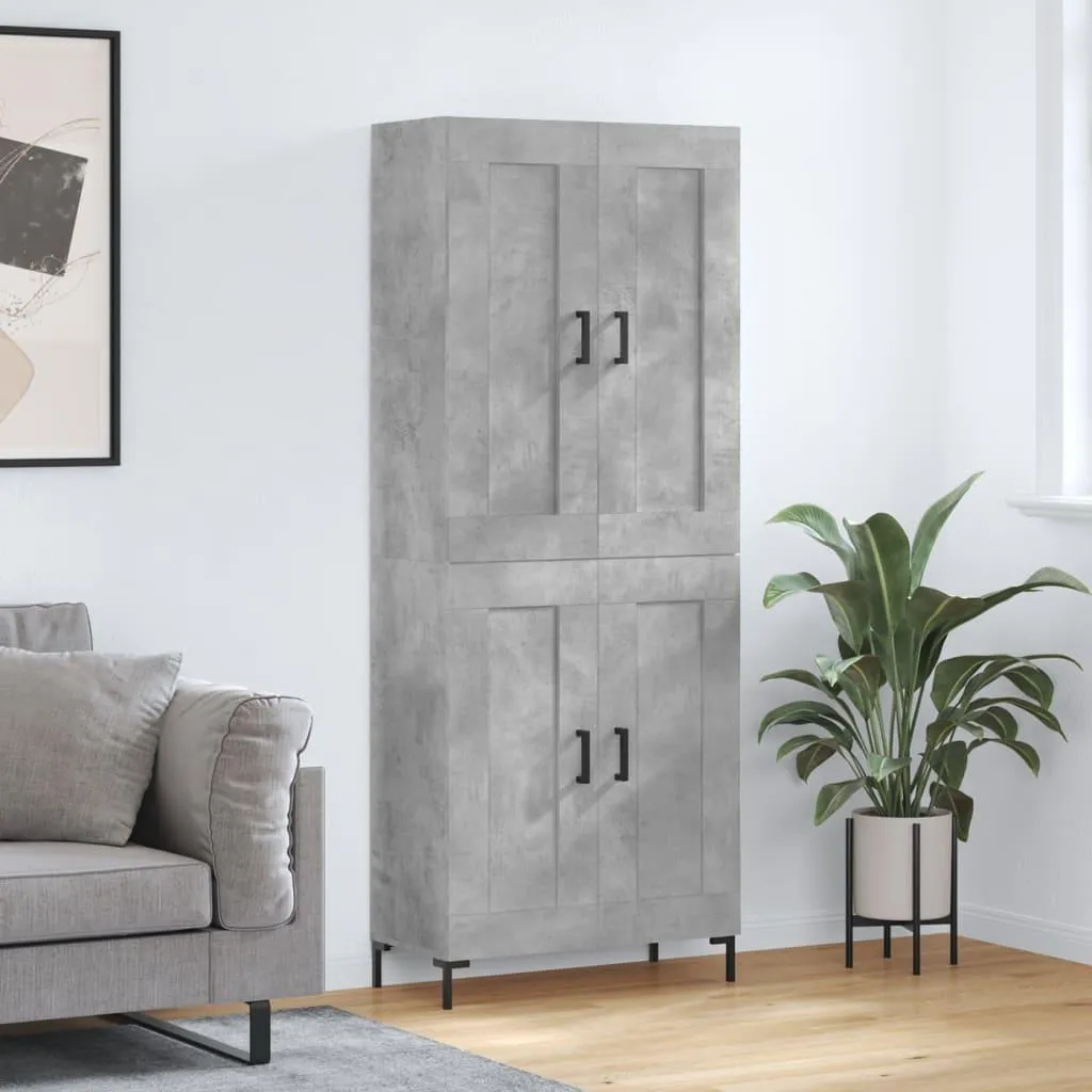 VidaXL Credenza Moderna 180cm Grigio Cemento | Mobile Dispensa e Living