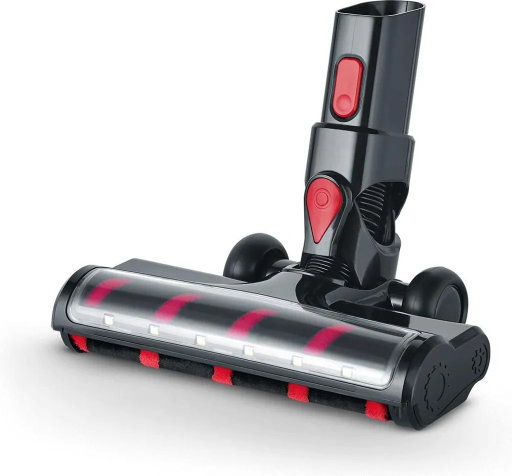 Brosse à parquet Severin ZB7265 Sepuro Noir et Rouge pour aspirateurs