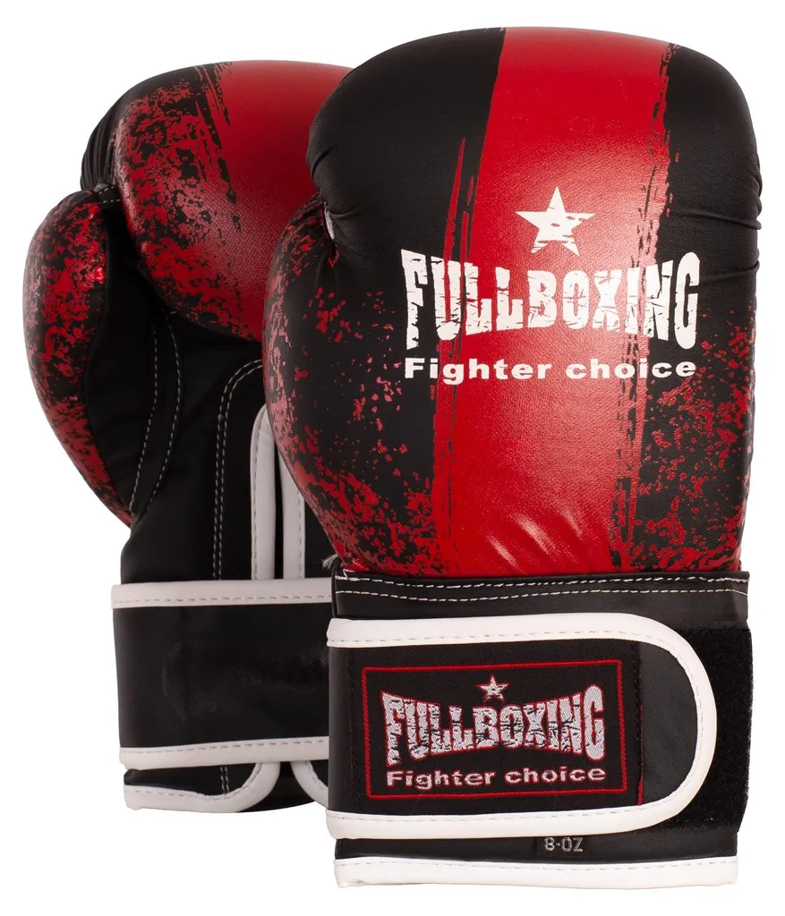 Gants de Boxe pour Entraînement et Sparring Fullboxing Huracan Rouge