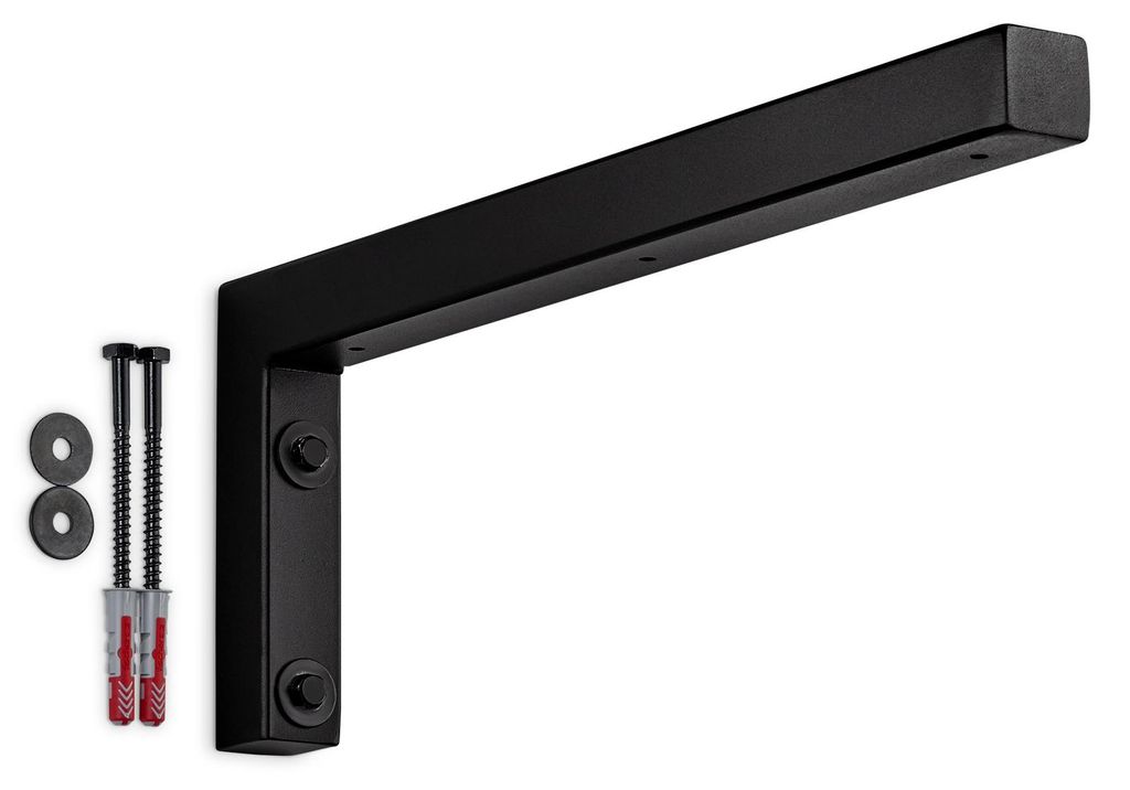 SOTECH Wandkonsole L-Winkel WK400 400 x 150 x 30 mm schwarz matt
