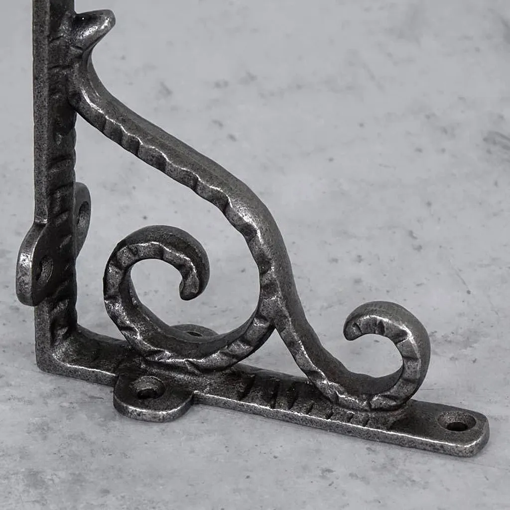 Équerre Murale en Acier Robuste avec Fixations Fischer 105 mm - Noir - 5