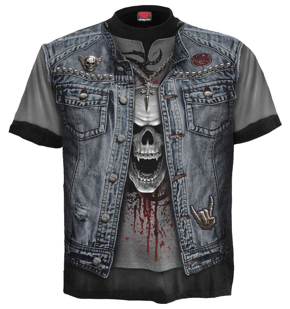 Spiral Direct - "Thrash Metal" T-Shirt für Herren/Damen Uni RO15682 (S) (Schwarz)