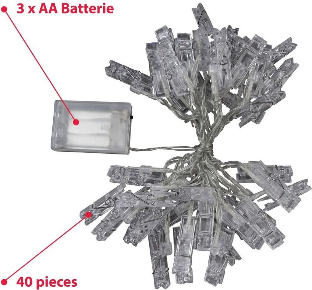 5m LED Foto-Clips Lichterketten String Light Produktbild 8