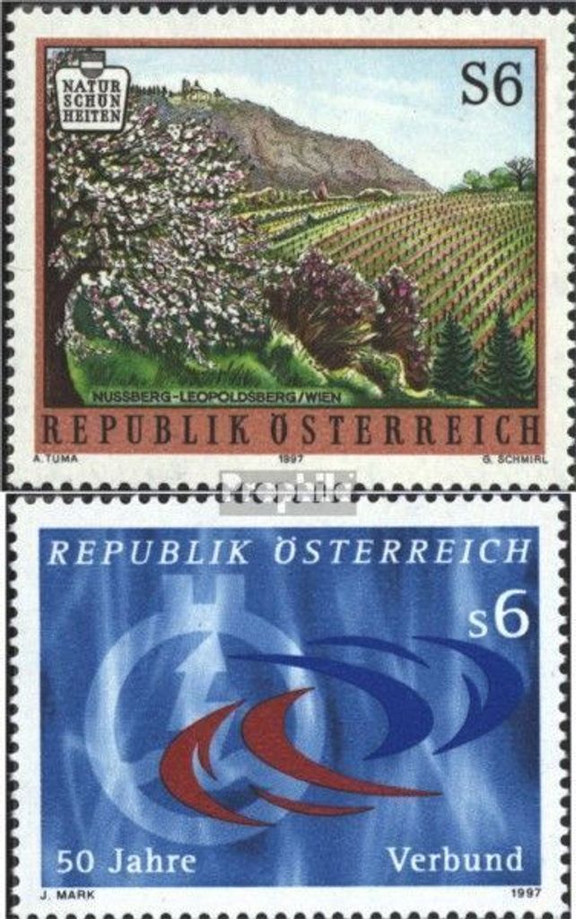 Briefmarken Österreich 1997 Mi 2211,2214 (kompl.Ausg.) postfrisch Naturschönheiten