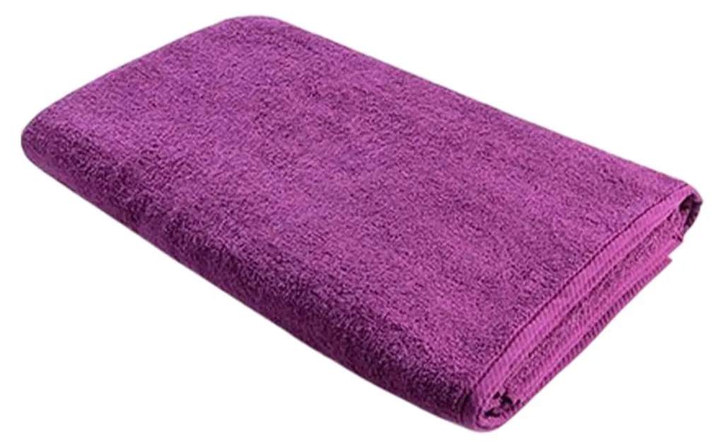 Serviette de bain ARTG aubergine avec bordure LT2334 taille unique 140cm