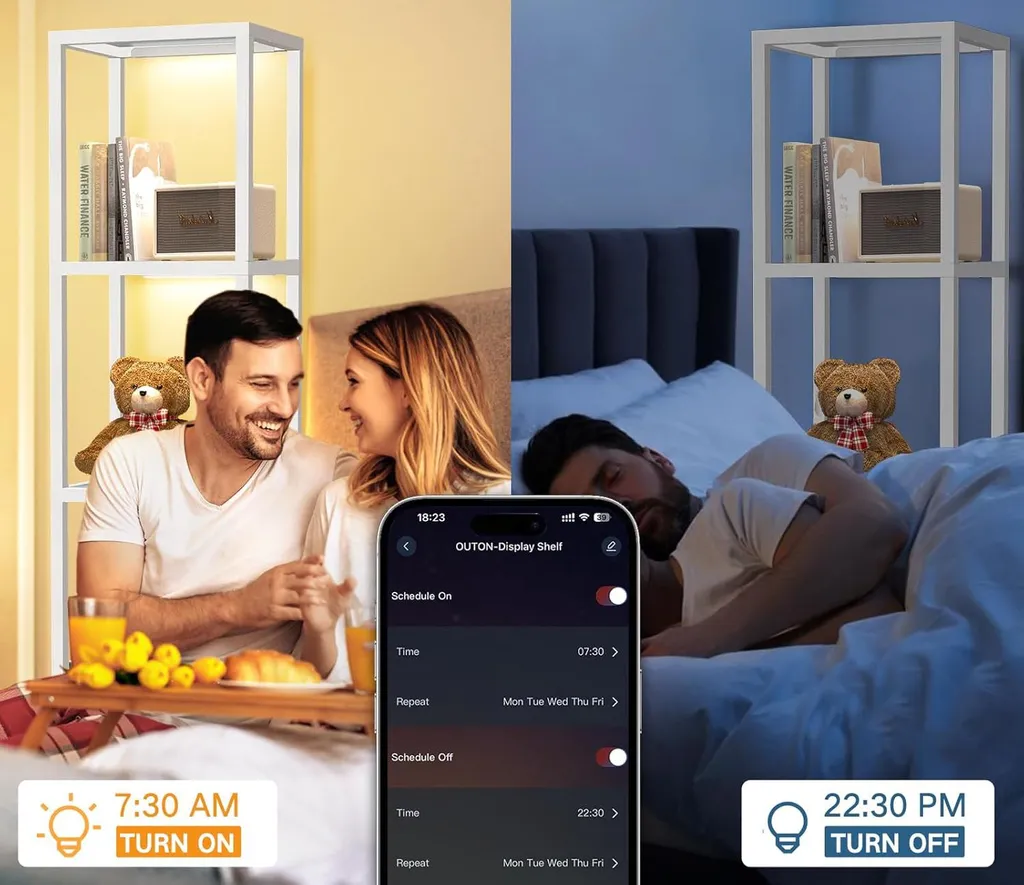 Étagère LED connectée OUTON avec télécommande et contrôle via application