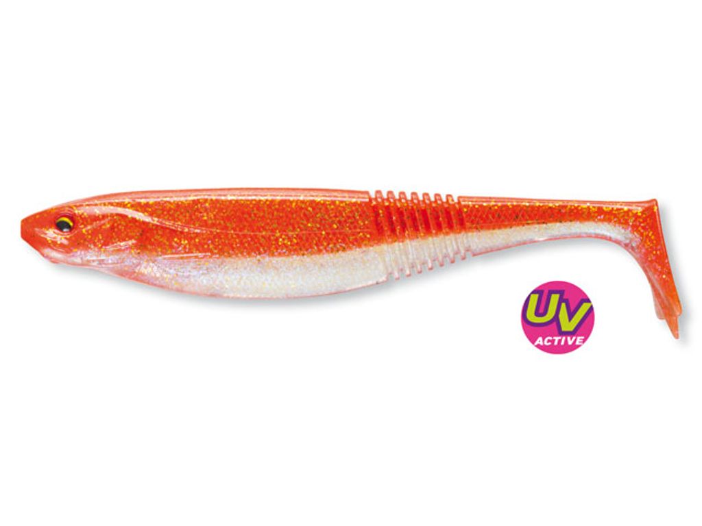 Daiwa Prorex Gummifisch Classic Shad DF Holo Orange 4'' 10cm