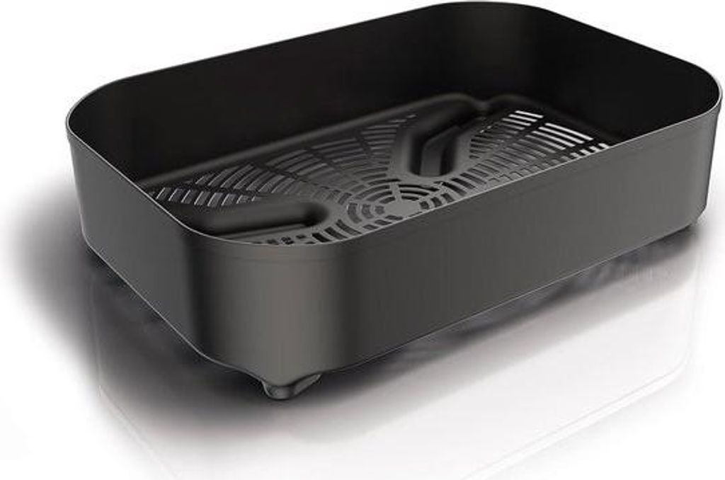 Woodfire Combo-Schärfkorb, kompatibel mit Ninja Electric Barbecue Grill – Halbbreiter Luftfrittierkorb – Schwarz – Offizielles Zubehör – ...