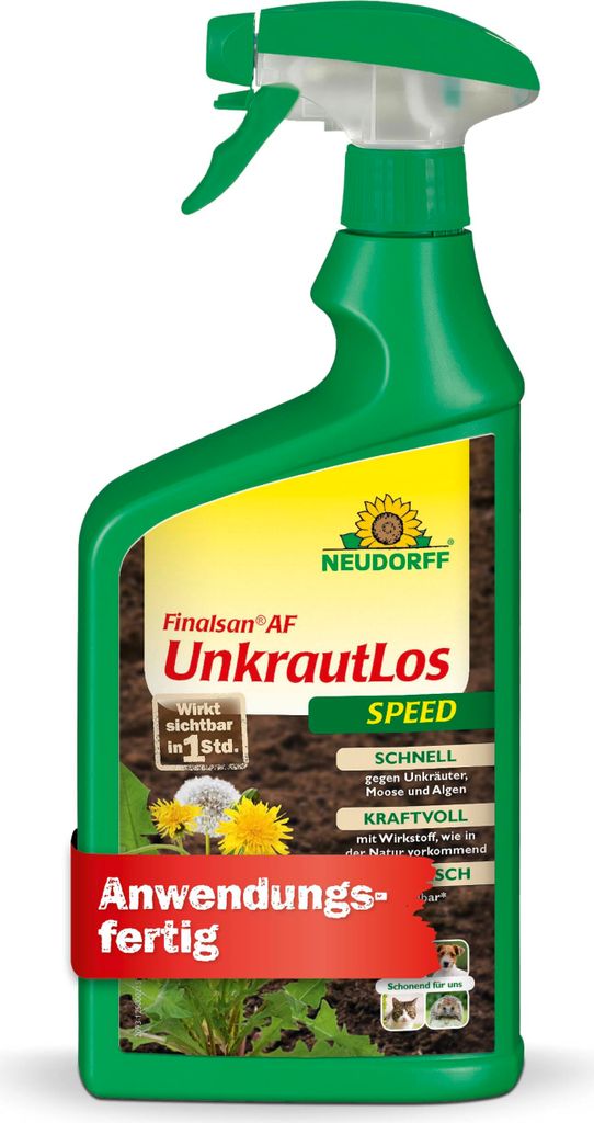 Neudorff Finalsan AF UnkrautLos Speed 1 Liter für 33 m² - Wirkt in 1 Stunde