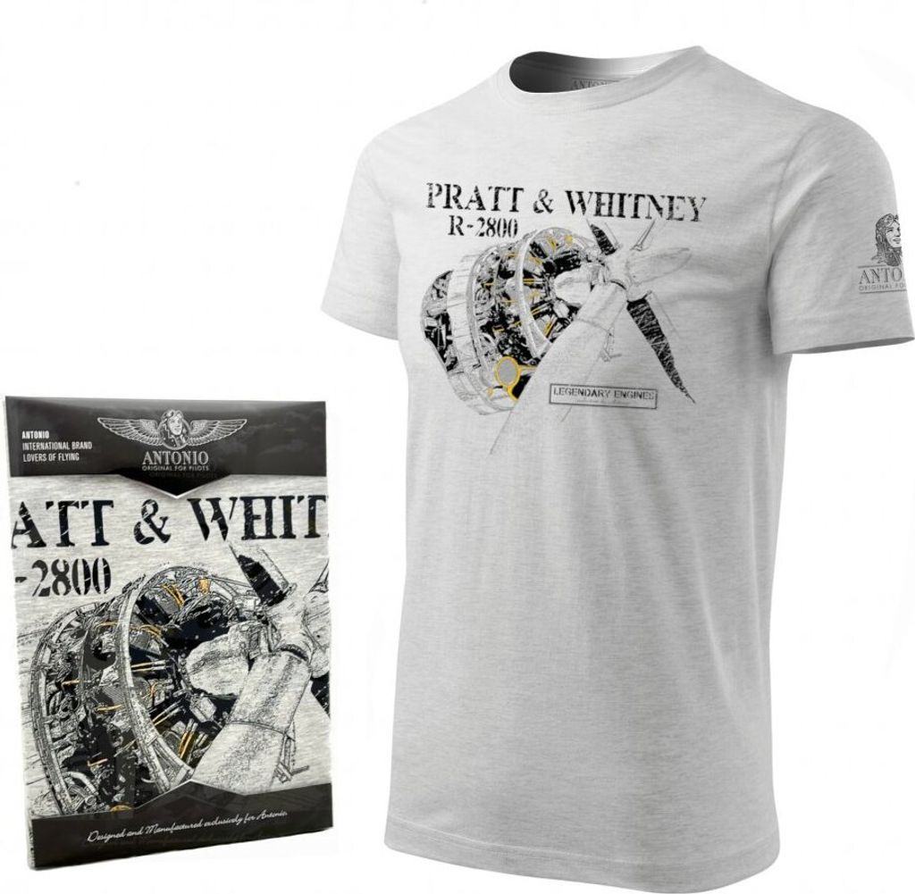T-Shirt mit Motor PRATT & WHITNEY R-2800 (XXXL)