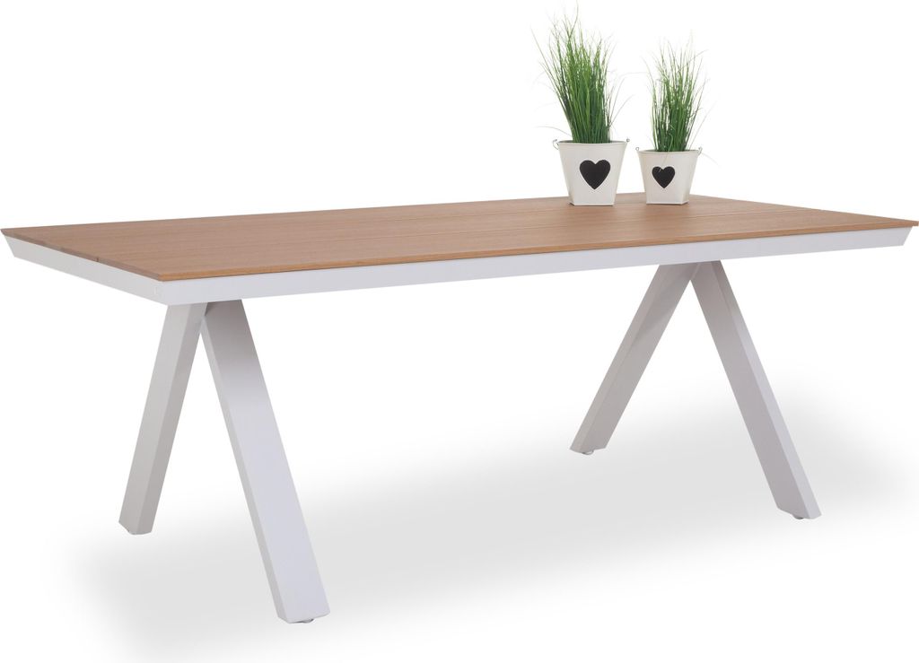 casa NOVA Gartentisch GAMMA BHT 200x74x100 cm grau Outdoortisch Balkontisch