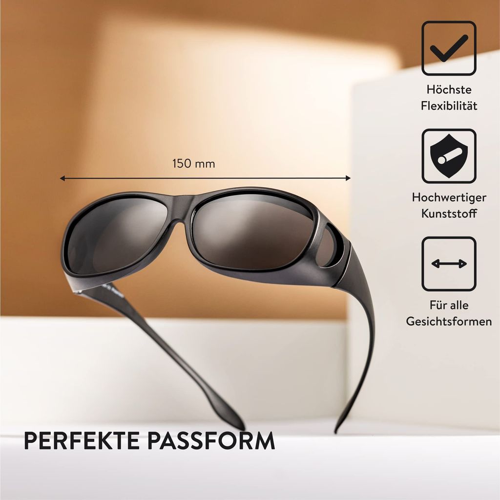 Bezzee Pro Aufsatz für Sonnenbrille Herren polarisiert - Produktbild 3