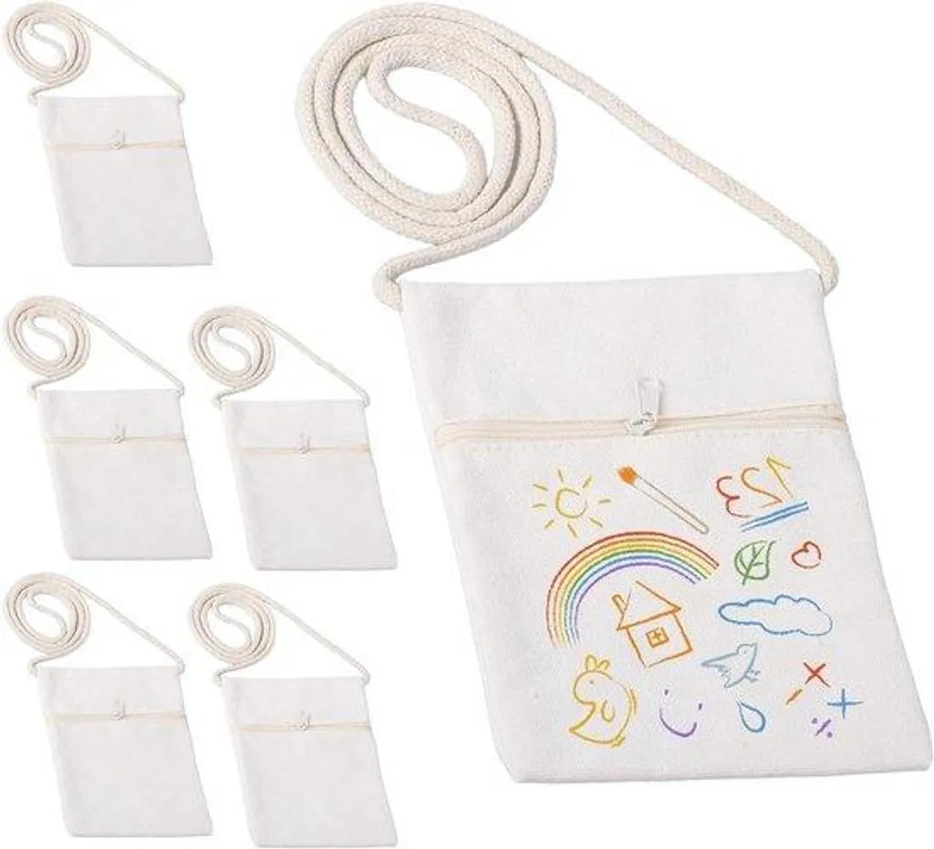 Jeux de lettres en plastique marron design moderne - Lot de 6 pièces