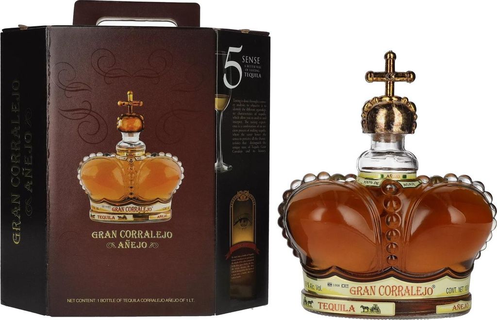 Gran Corralejo Tequila AÑEJO 100% de Agave 38% Vol. 1l in Produktbild 
