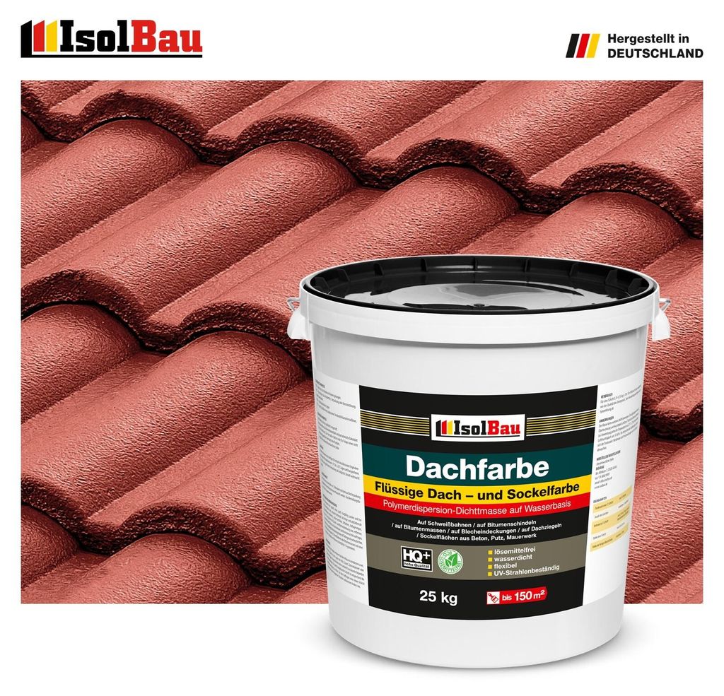Isolbau Dachfarbe Rustikalrot 25 kg Sockelfarbe Produktbild 
