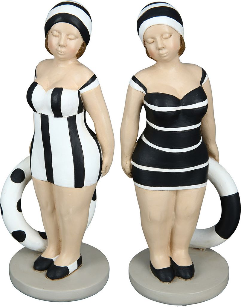 Gilde Figur, Badenixe, "Becky", gepunktet, gestreift, Image du produit 