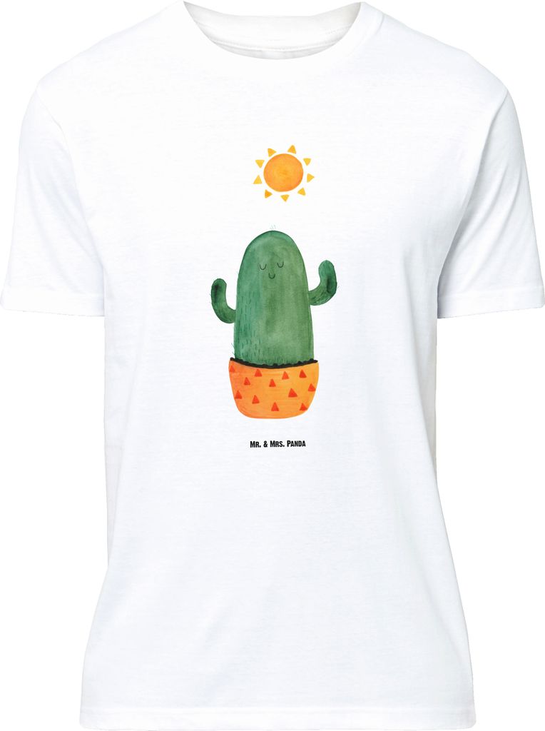 Mr. & Mrs. Panda Größe M T-Shirt Kaktus Sonne - Weiß - Geschenk, Kakteen, mit Spruch, Tshirt, Scheidung, Herren, Shirt, Sonnenschein, Geschenkid...