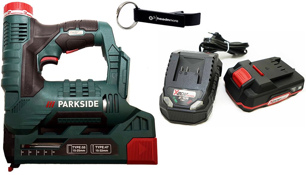 Agrafeuse sans fil PARKSIDE® 20 V PAT 20-Li / avec batterie Image du produit 