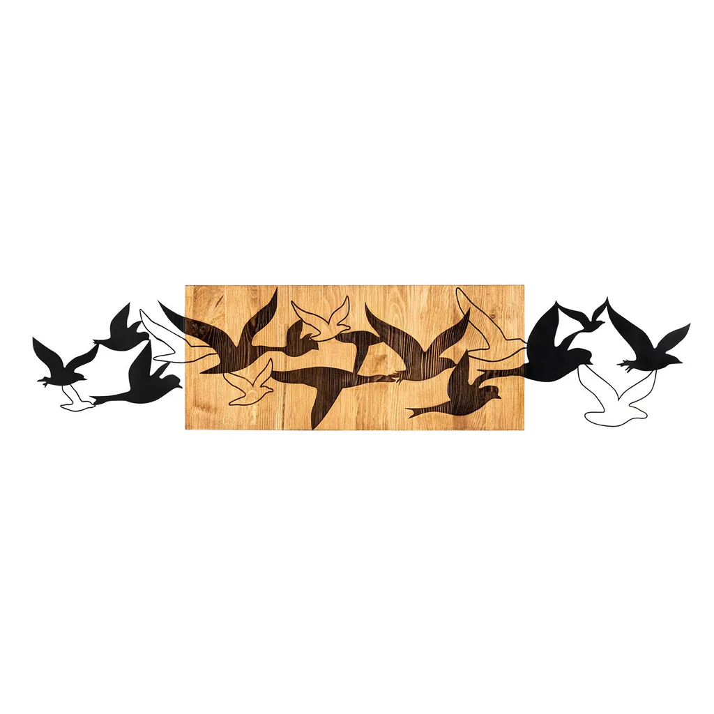 Decorazione da Parete Wallity Albatros Legno Nero 111x25 cm Luxury - 4