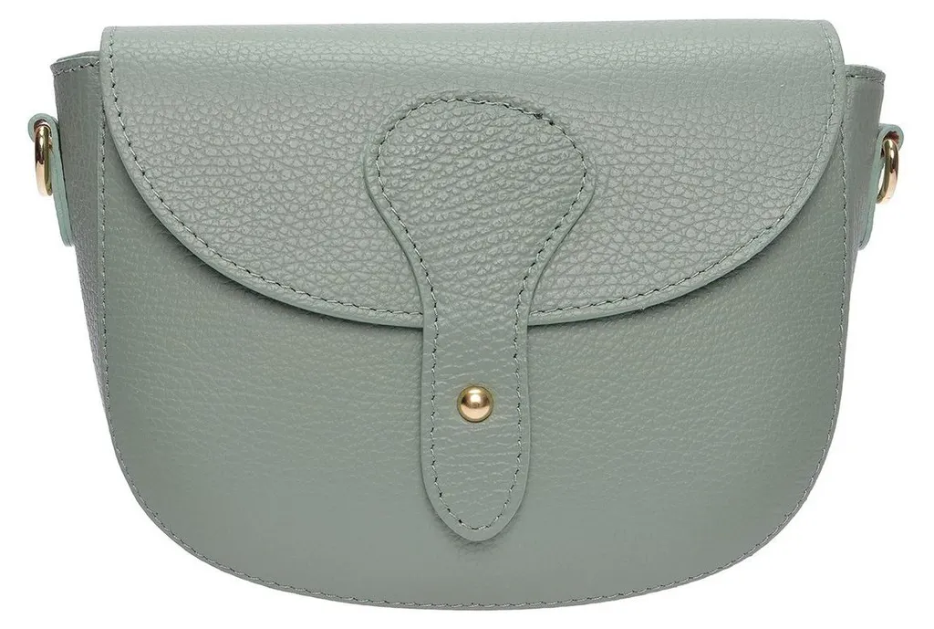 Sac bandoulière cuir léger Roberta M RM 148T Menta - Adieu sacs lourds
