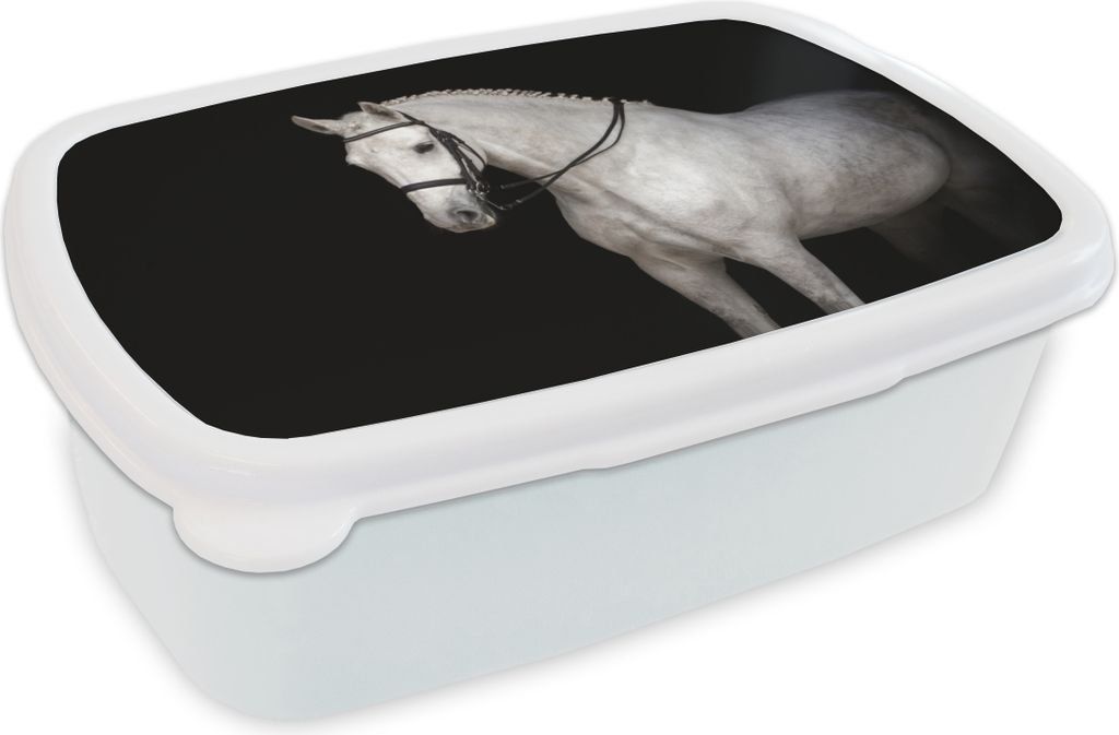 KitchenYeah® Lunchbox Brotzeit Brotdose 17x11 cm Pferd - Produktbild 