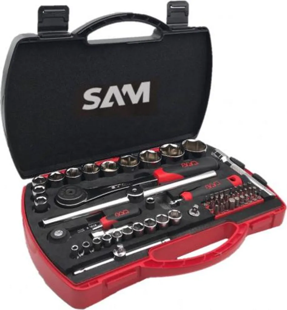 Coffret douilles mécanique auto et maintenance SAM OUTILLAGE 75-SHR60 1/4