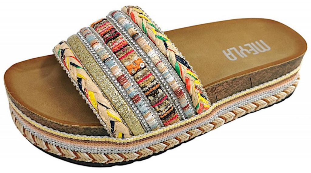 Meyla Nabi Sandalette Mehrfarbig in Gr. 39