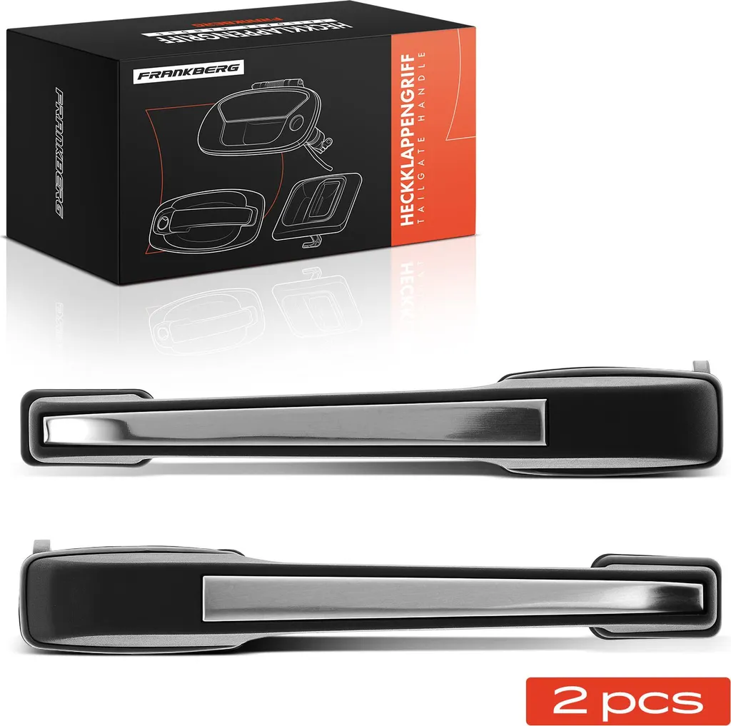Poignée de Porte Audi 80 Robuste en ABS Noir - Kit Arrière Complet 2x
