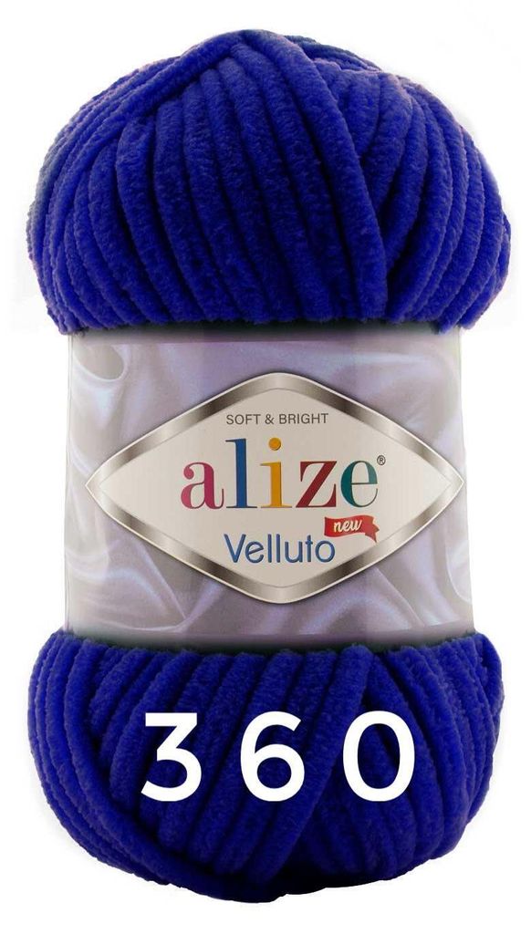 Alize Velluto, 100g/68m 360 navy Produktbild 