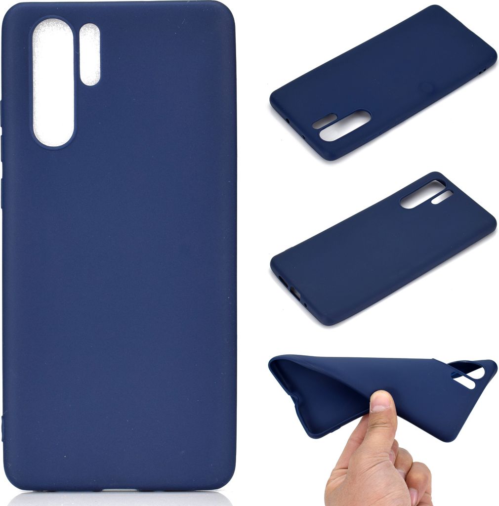 HUAWEI P30 pro Lovely Candy Color Matte TPU Anti-Scratch rutschfeste Schutzhülle Rücken Case Navy