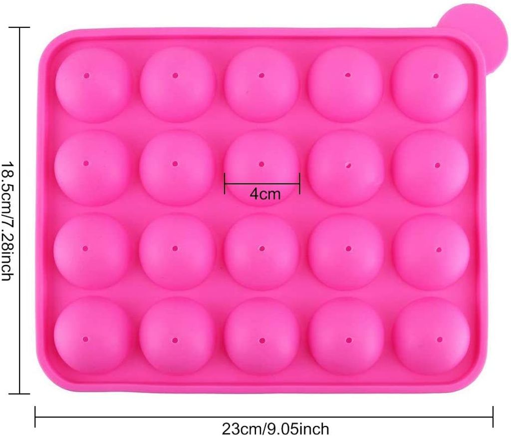 Silikon Cake Pop Backform Cake Pop Formen, 20 runde Formen Produktbild 7