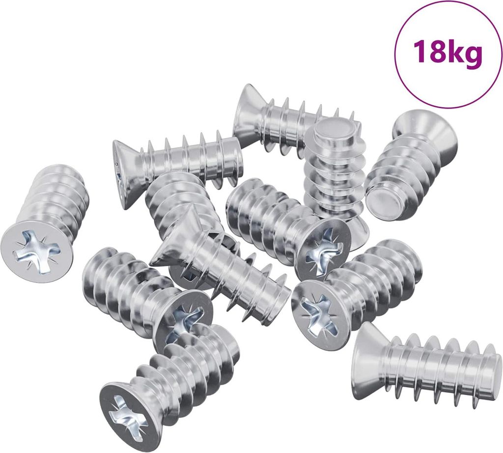 Schraube 10909 pcs Silber M6 x 12 mm Eisen