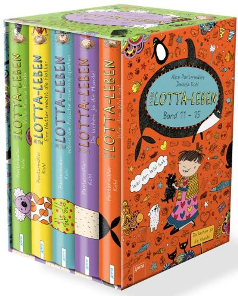 Mein Lotta-Leben (11-15) - Lot de 5 Volumes avec Illustrations Uniques