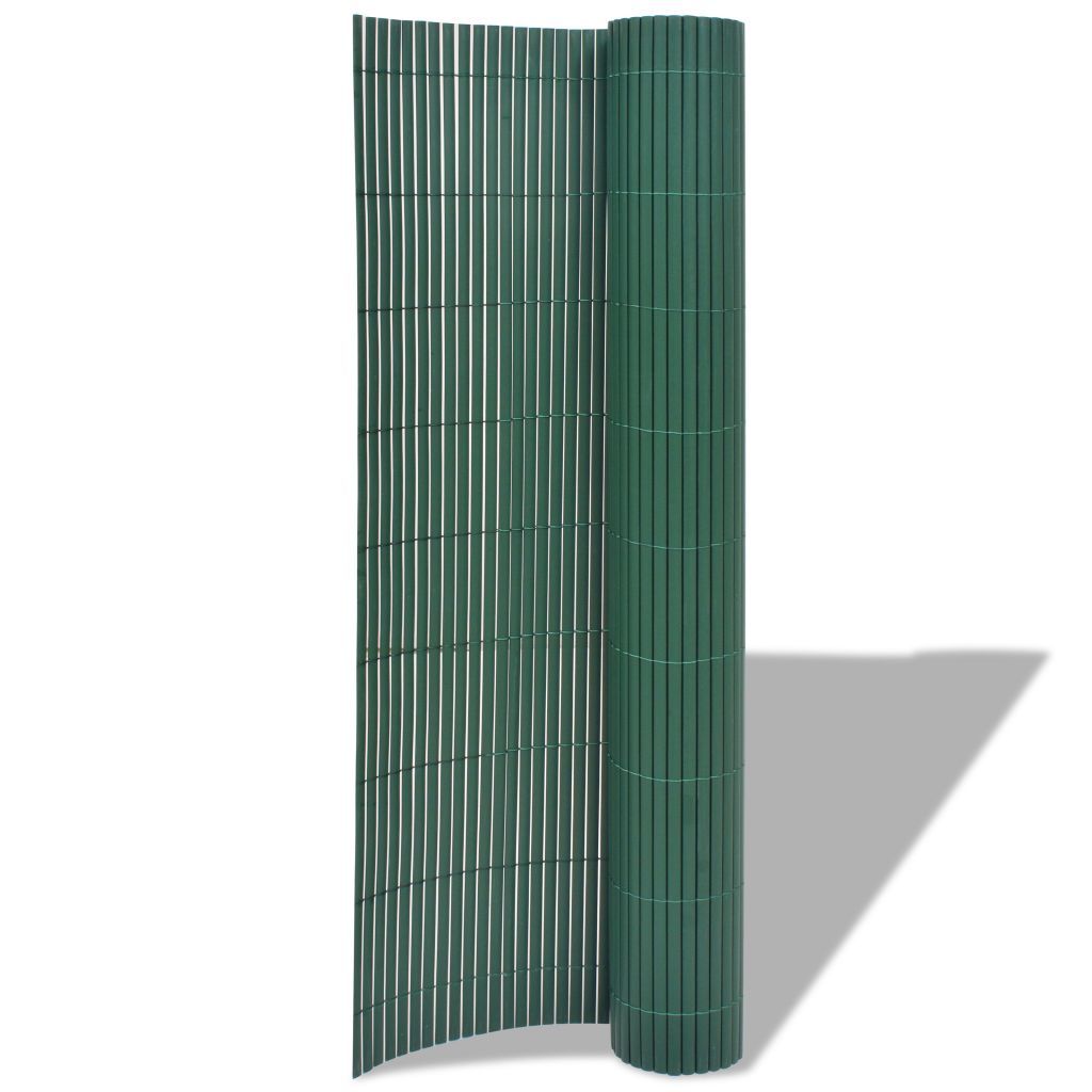 vidaXL Płot ogrodowy dwustronny PVC 90×500 cm Zielony Zdjęcie produktu 
