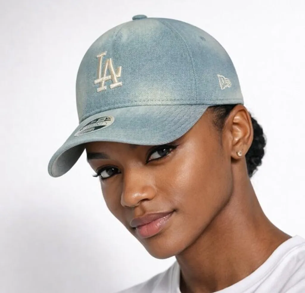 Casquette de soleil pour femme New Era 9Twenty bleu ciel LA Dodgers