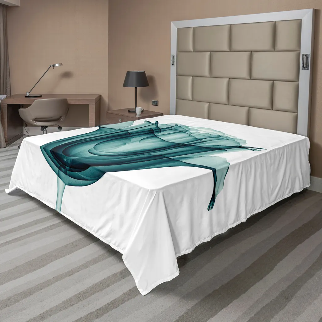 Drap de lit pour chambre parentale décorative 244x205cm motif fleur