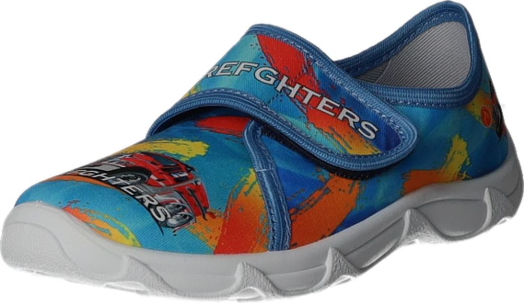 Sneakers Kinder-Hausschuh Firefighters Blau-Mehrfarbig, Farbe:blau, EU Größe:33