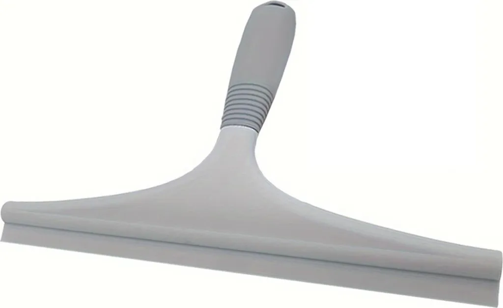 INF Raschietto Doccia in Silicone 21.5x15x3cm Lama Curva 145° Antiscivolo Grigio